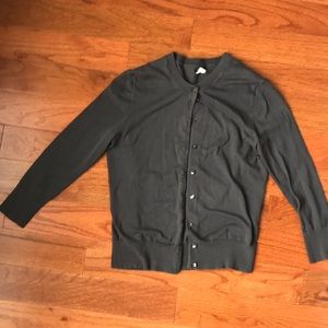 Charcoal gray JCrew Jackie Cardigan